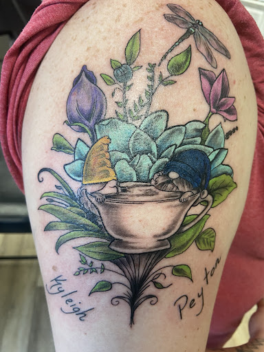 Explore japanese tattoo sleeve ideas, creative tattoo ideas in Kingsland, available at These Colors Dont Run Tattoo & Piercing