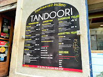 Menu / carte de Tandoori à Montpellier