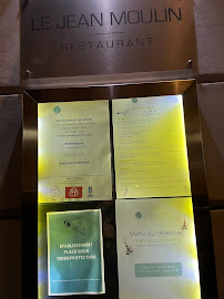 Restaurant français Le Jean Moulin à Lyon (le menu)