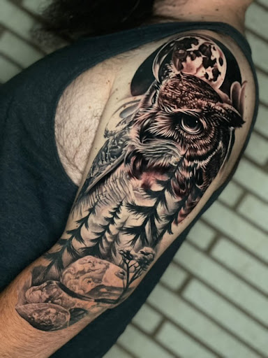 Explore male forearm tattoos ideas, creative tattoo ideas in Greensboro, available at Truly Blessed Tattoo Studio