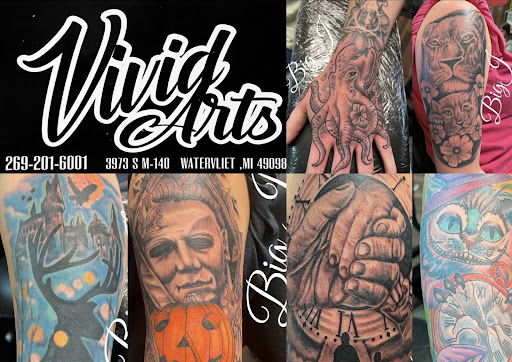 Explore stained glass tattoo ideas, creative tattoo ideas in Watervliet, available at Vivid Arts