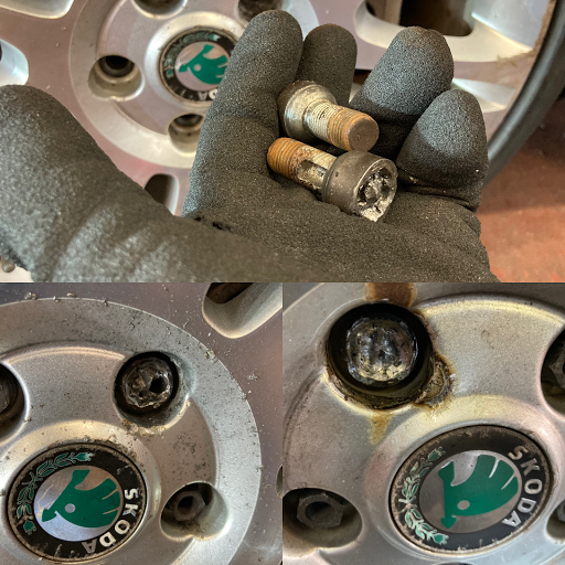 Locking Wheel Nuts Removed