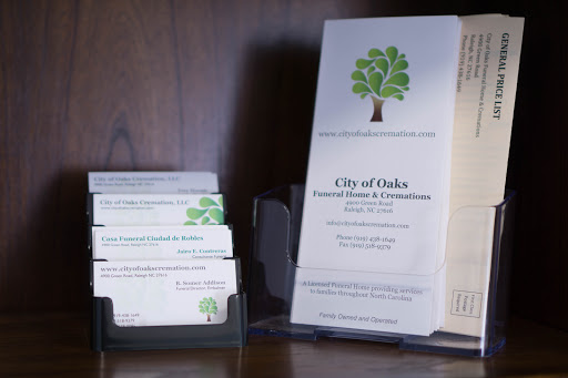 Cremation Service «City of Oaks Funeral Home & Cremations», reviews and photos, 4900 Green Rd, Raleigh, NC 27616, USA