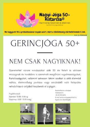 Nagyi-Jóga 50+ Kistarcsa - Jógastúdió