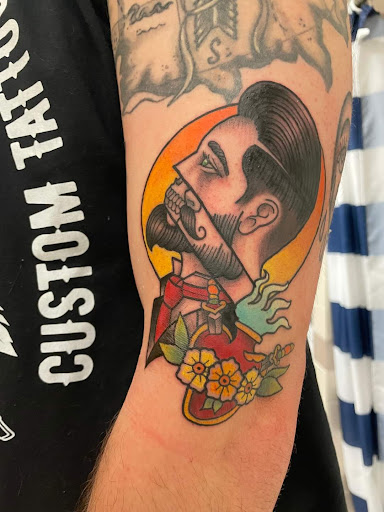 Explore gym tattoo ideas small, creative tattoo ideas in Moline, available at Thistle and Thorn Tattoo