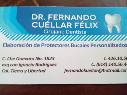 Dentista cirujano-Dr. Fernando Cuéllar Félix