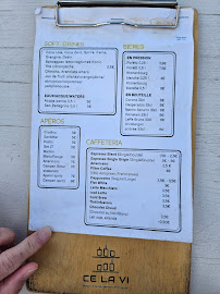 Menu du Ce La vi à Menton