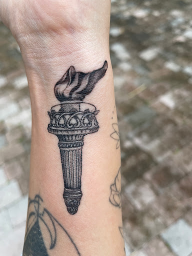 Explore small bum tattoo ideas for females, creative tattoo ideas in Miami Beach, available at Salvation Tattoo Lounge