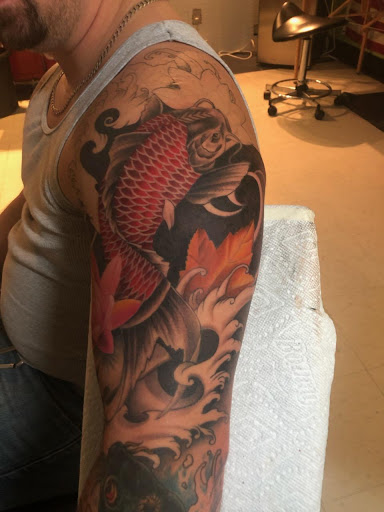 Explore knee tattoo ideas male, creative tattoo ideas in El Sobrante, available at True Ambition Art Company