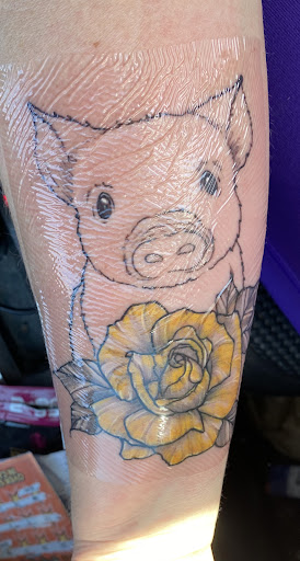 Explore elephant thigh tattoo ideas, creative tattoo ideas in Fairborn, available at Impressionable Ink Tattoo