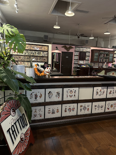 Explore women's leg sleeve tattoo ideas, creative tattoo ideas in Santa Cruz, available at Paradise tattoo