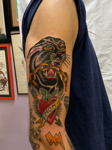 Explore tattoo ideas zeus, creative tattoo ideas in Islip, available at Blue Honeymoon Tattoo