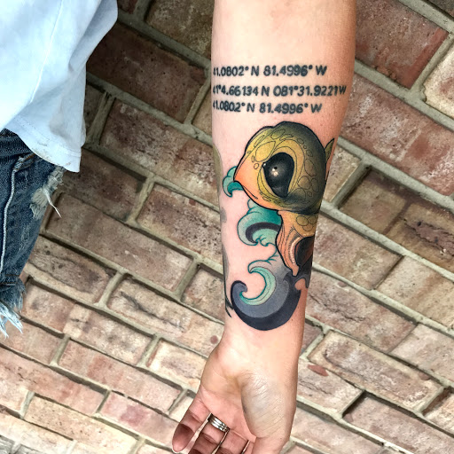 Explore cover up tattoo ideas on forearm, creative tattoo ideas in Tallmadge, available at Killjoy tattoo