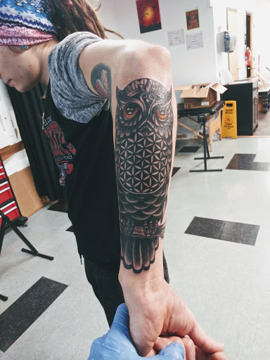 Explore biomechanical tattoo ideas, creative tattoo ideas in Columbus, available at Timeless Ink Tattoos