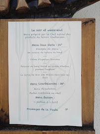 Restaurant gastronomique Ôberge de BounavÔ à Bonnevaux (le menu)