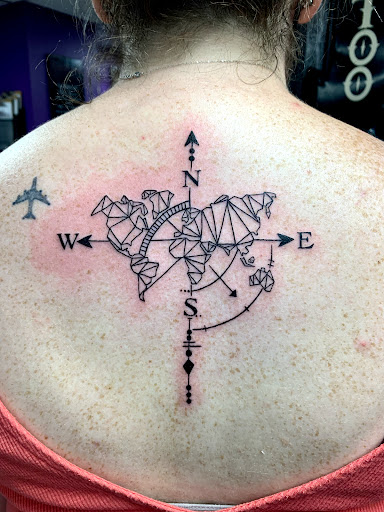 Find robot tattoo ideas for your next unique tattoo in Goshen at Lady Luck Studio