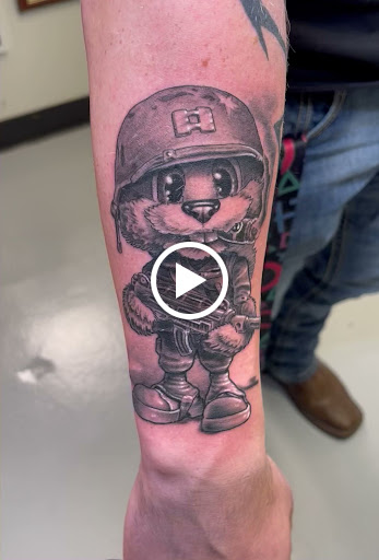 Explore magic tattoo ideas, creative tattoo ideas in Marietta, available at Monkeys Uncle Tattoo