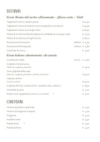 Menu / carte de La Gusteria à Molinella