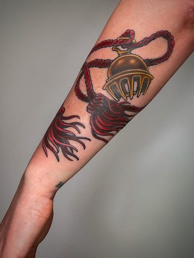 Explore meliodas tattoo ideas, creative tattoo ideas in Brooklyn, available at Nine Dragons Tattoo