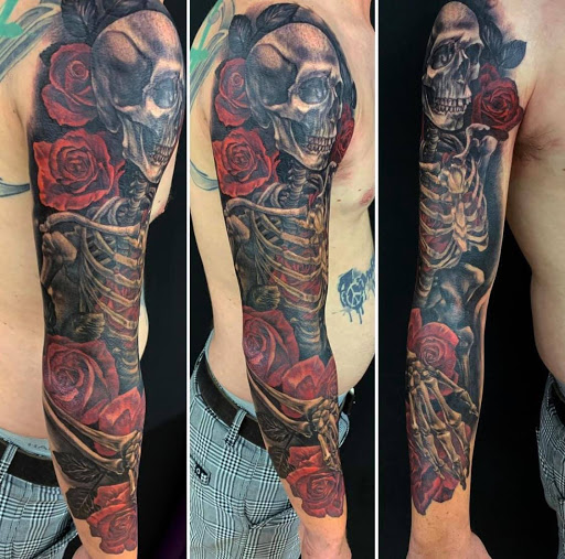 Explore tattoo ideas on side of stomach, creative tattoo ideas in North Berwick, available at Skull and Snake Tattoo Studio Art Gallery