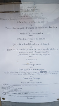 Restaurant L'auberge Du Crescent à Marigny-l'Église - menu / carte