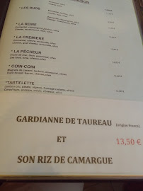 Crêperie LA TERRASSE DES BAUX à Les Baux-de-Provence (le menu)