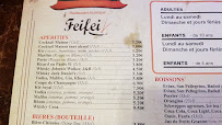 Restaurant Asiatique Feifei à Reims menu