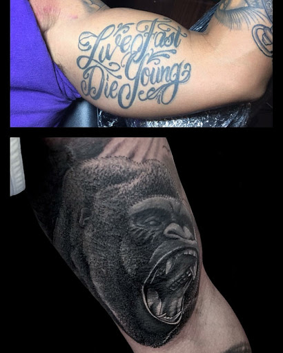 Explore spider man tattoo ideas, creative tattoo ideas in Winston Salem, available at Tattoo Revival