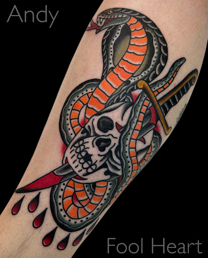 Explore birthday tattoo ideas for men, creative tattoo ideas in Providence, available at Fool Heart Tattoo