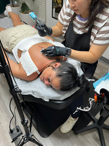 Explore animal skull tattoo ideas, creative tattoo ideas in San Diego, available at Adour Beauty & Ink