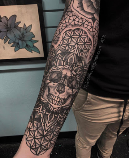 Explore adventurer tattoo ideas, creative tattoo ideas in Austin, available at Little Pricks Tattoo