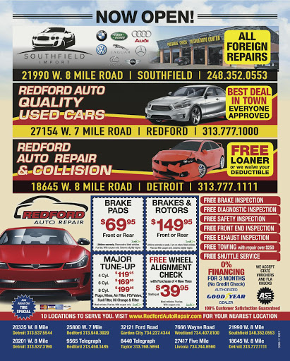Auto Repair Shop «Redford Auto Repair», reviews and photos, 9565 Telegraph Rd, Redford Charter Twp, MI 48239, USA