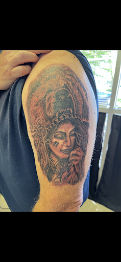 Explore female shoulder tattoo ideas, creative tattoo ideas in Moultrie, available at Ink Addiction Tattoo Moultrie
