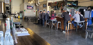 A row of beer taps