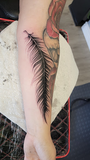 Explore men back tattoo idea, creative tattoo ideas in Kalispell, available at Swindler Ink