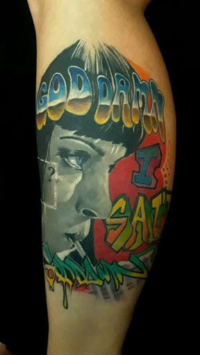 Explore hibiscus tattoo ideas, creative tattoo ideas in Sarasota, available at SEVEN SINS Tattoo Studio