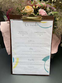 Restaurant Cécile à Toulouse (le menu)