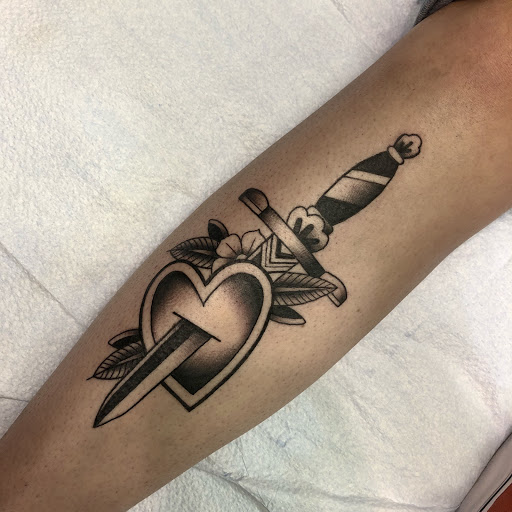 Explore leg sleeve tattoo ideas for men, creative tattoo ideas in San Francisco, available at Two Cranes Tattoo