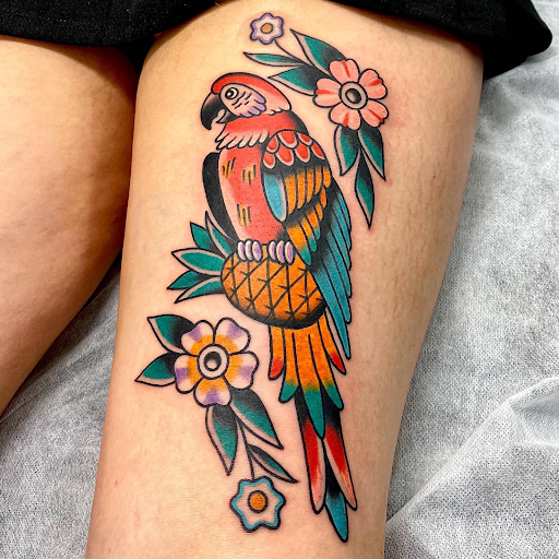 Explore anime tattoos ideas, creative tattoo ideas in Port Orange, available at Electric Shark Tattoo Studio