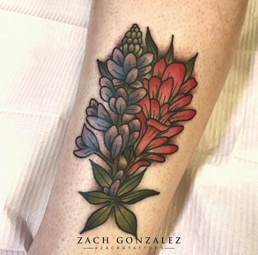 Explore behind ear tattoo ideas, creative tattoo ideas in Austin, available at Little Pricks Tattoo