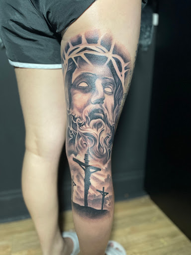 Explore hand cover up tattoo ideas, creative tattoo ideas in Prairieville, available at Kingdom Ink Quality Body Art