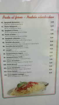 Menu / carte de Restaurant La Fantasia à Obernkirchen