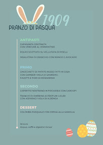 Menu / carte de 1909 Ristorante à Ospedaletti