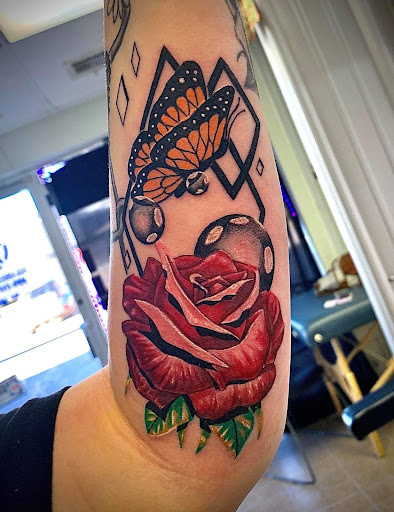 Explore mens half sleeve tattoo ideas, creative tattoo ideas in Norman, available at Out of line tattoo