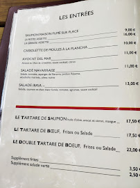 Menu / carte de Bar Restaurant Zuzulua à Saint-Pée-sur-Nivelle