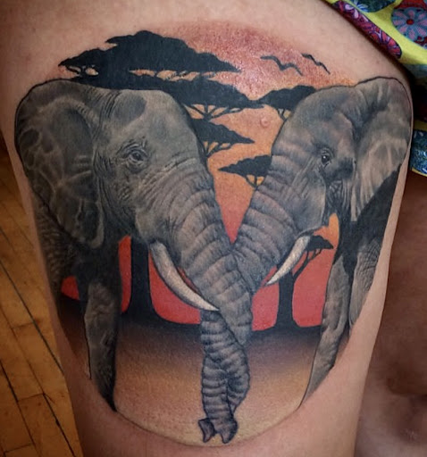 Explore tattoo ideas dark, creative tattoo ideas in Lakeview, available at Immaculate Heart Tattoo