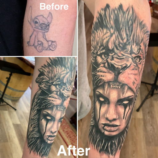 Explore song lyric tattoo ideas, creative tattoo ideas in Longview, available at Burning Rock Tattoo