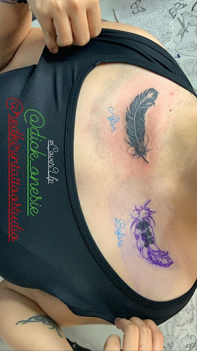 Explore destiny 2 hunter tattoo ideas, creative tattoo ideas in Goose Creek, available at Red Kirin Tattoo