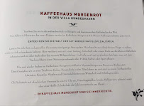 Menu du KAFFEEHAUS MORGENROT à Hohen Neuendorf
