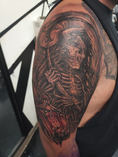 Explore egyptian tattoo sleeve ideas, creative tattoo ideas in Decatur, available at Royal Spade Tattoo